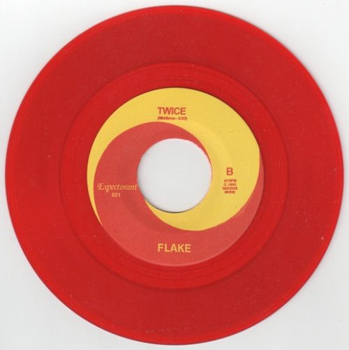 FLAKE | Start Without Me / Twice<br> 7" Red Translucent Vinyl (1993) - Image 3