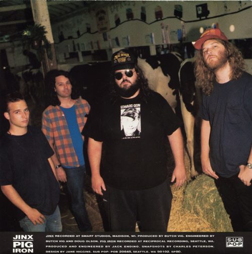xxxTAD | Jinx / Pig Iron<br> 7" Yellow Marble Vinyl Single | Singles Club Edition (1990) - Image 2