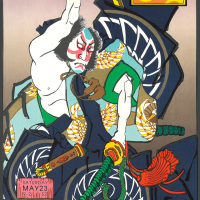 TUGS KABUKI BLACK & BLUE WEEKEND KABUKI FINE ART PRINT<By> Mark Fockler (1980)