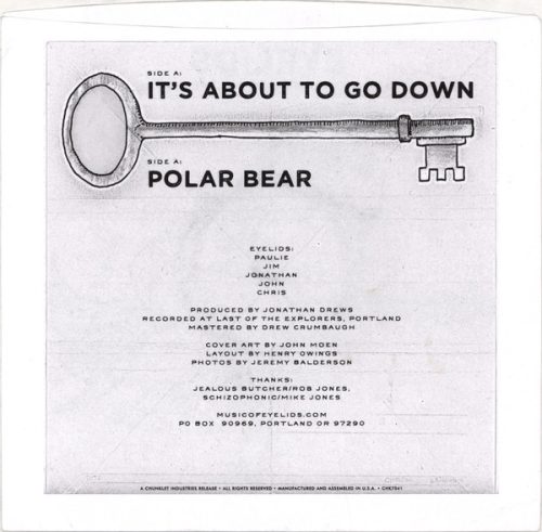 EYELIDS | It's About To Go Down / Polar Bear<br> 7" Vinyl Single (2019) - Image 2