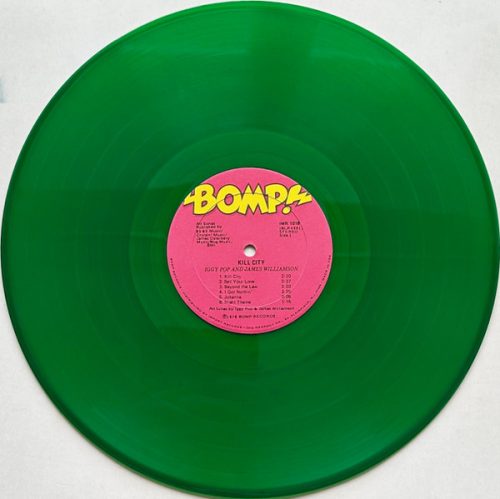 IGGY POP & JAMES WILLIAMSON | Kill City<br> 12" Green Vinyl LP (1977) - Image 4