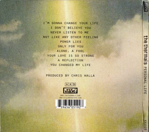 THE THERMALS | Personal Life<br> CD (2010) - Image 3