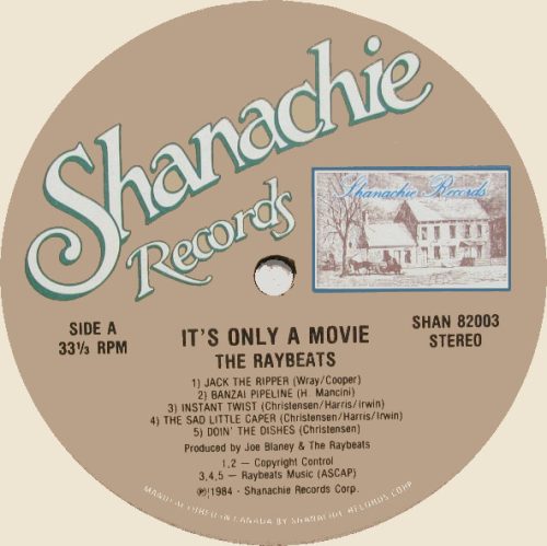 THE RAYBEATS | It's Only A Movie<br> 12" Vinyl LP (1983) - Image 3