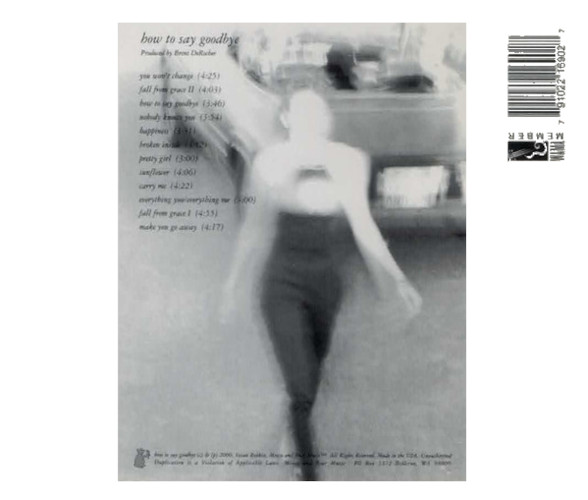 XXXSUSAN ROBKIN<BR> How To Say Goodbye<br> CD (2000) - Image 2