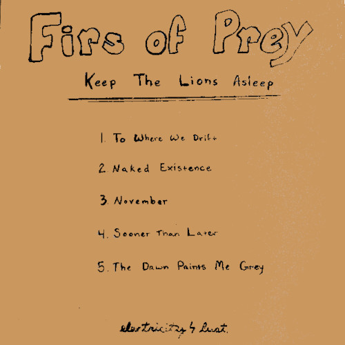 xxx FIRS OF PREY<BR> Keep The Lions Asleep<br> Single Sided/Etched 12" Vinyl EP (2009) - Image 2