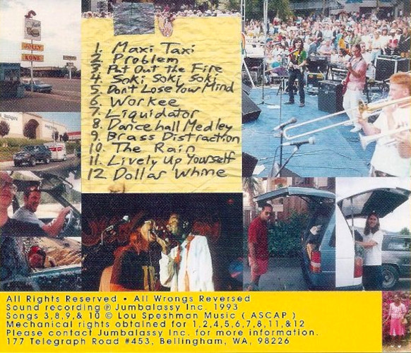 JUMBALASSY<br> Warning: Live Jumbies<br> CD (1993) - Image 2